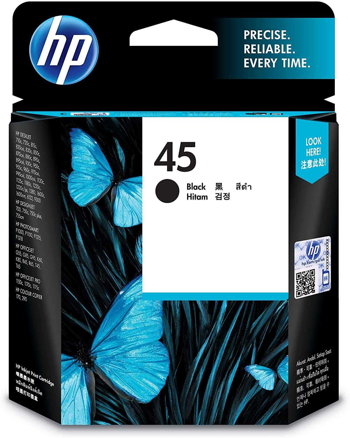 HP Inkjet Crtg 45A Black Large NAM