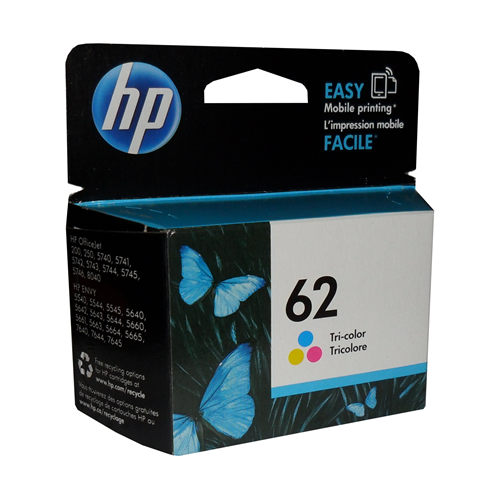 HP 62 Tri-color Ink Cartridge