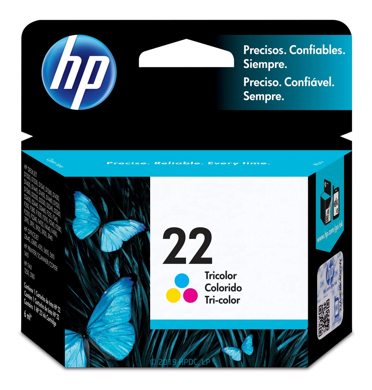 HP 22 Tricolor US Inkjet Print Cartridge