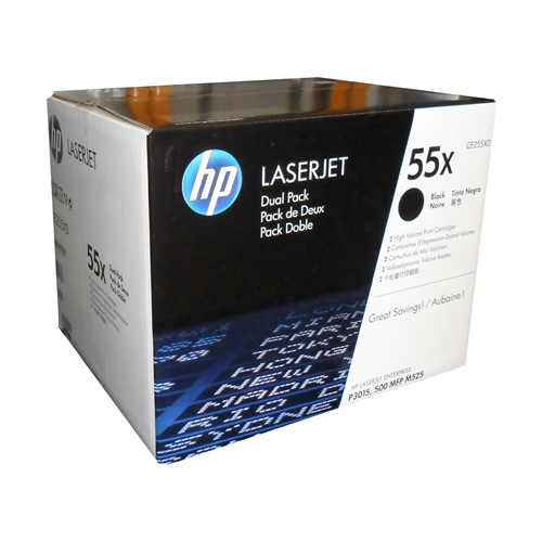 HP LaserJet P3015 Dual Pk Blk Print Crtg