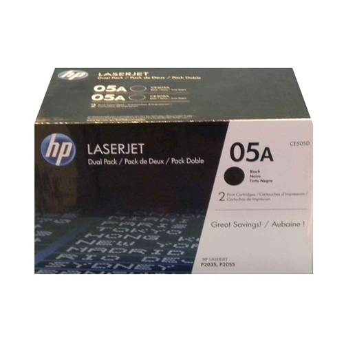 HP 05A Dual Pack Print Cartridge