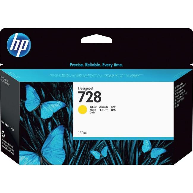 HP 728 130-ml Yellow Ink Crtg