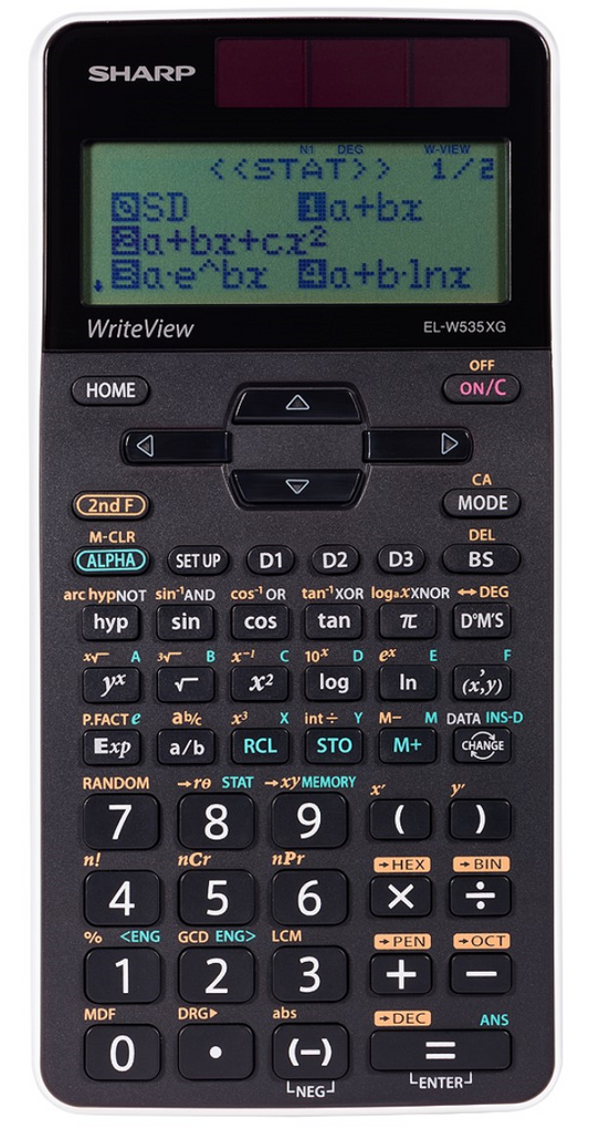 SHARP ELW535XGBWH 422FUNCTIONS, 10X3 LINE DISPLAY SCIENTIFIC CALCULATOR